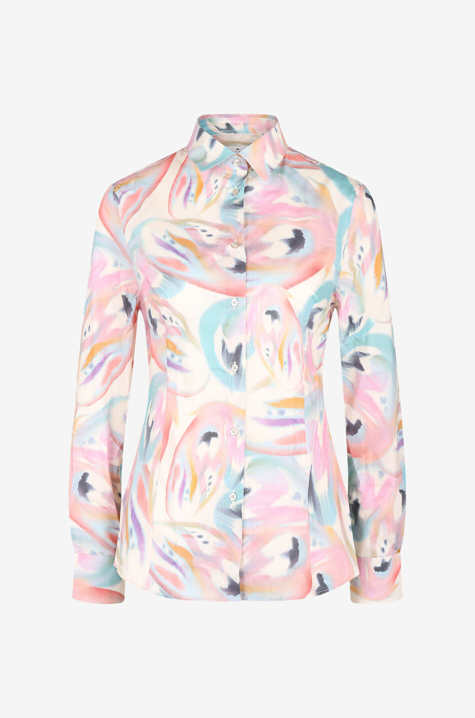 Schmales Hemd mit Print Butterfly Wings