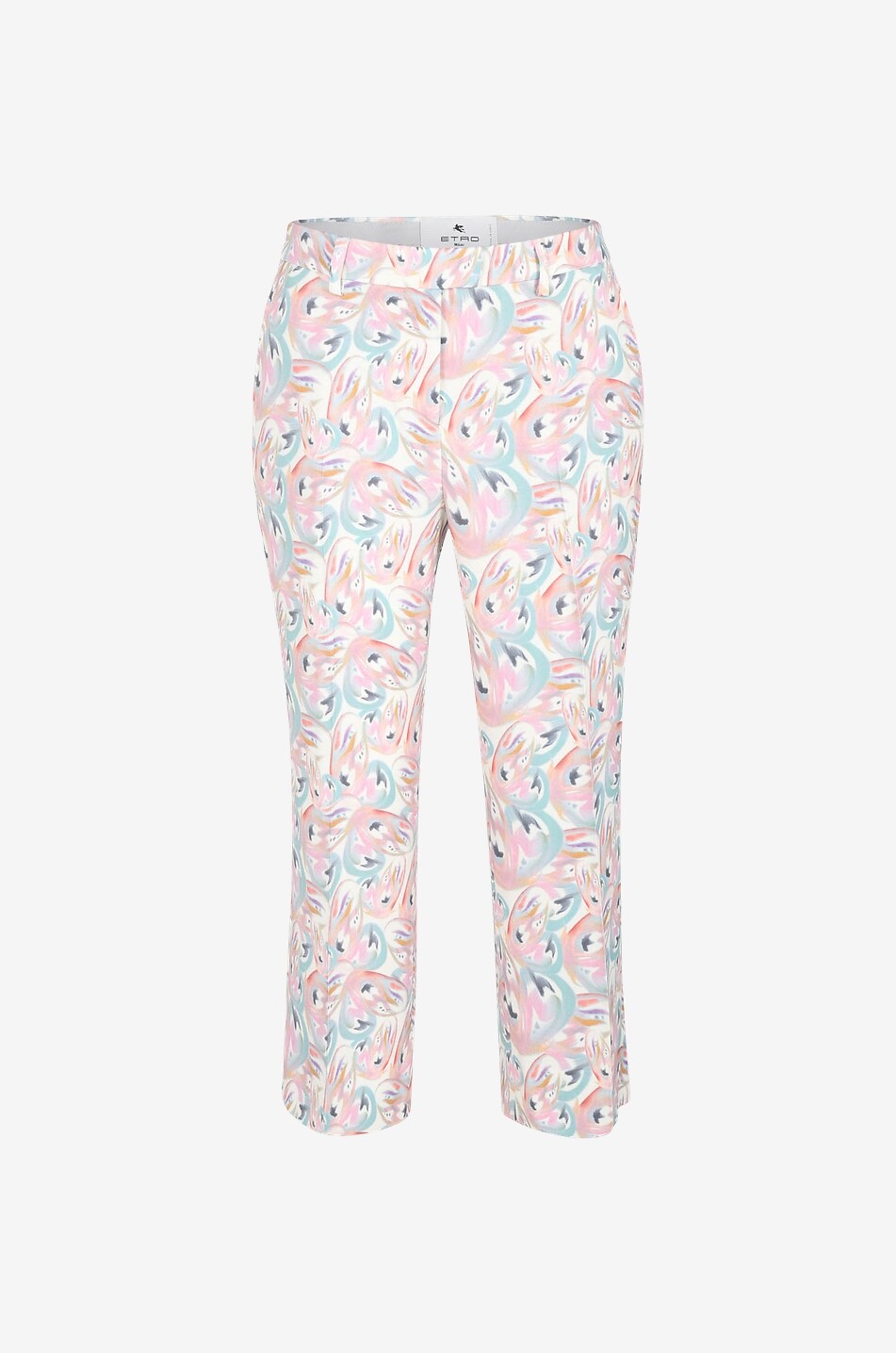 Capri-Hose aus Crêpe Butterfly Wings