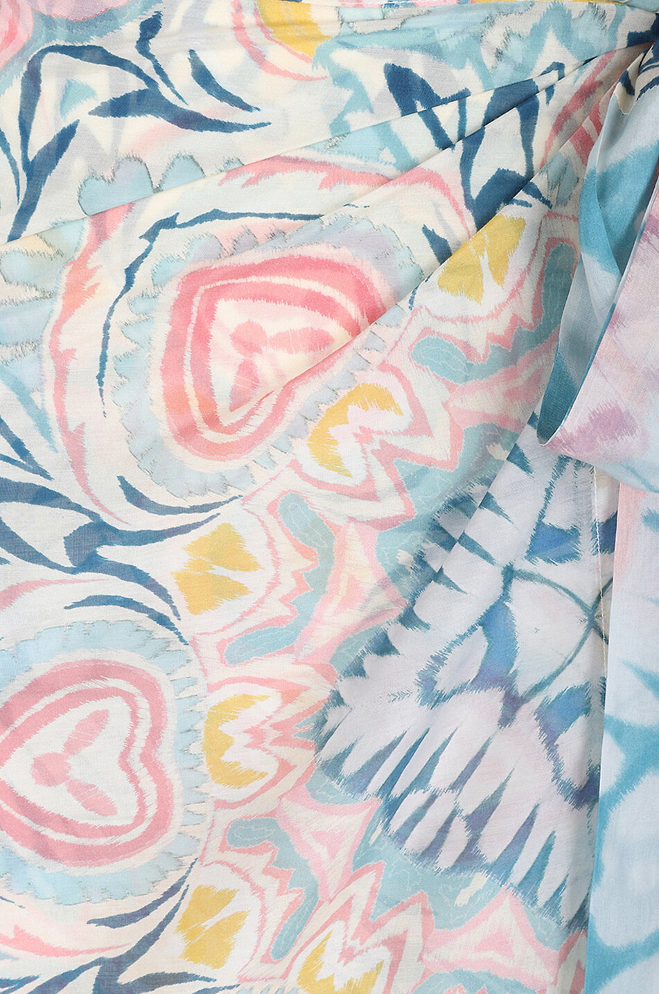 ETRO Langer Pareo aus Baumwolle und Seide Paisley Hearts Damen BLAU 3