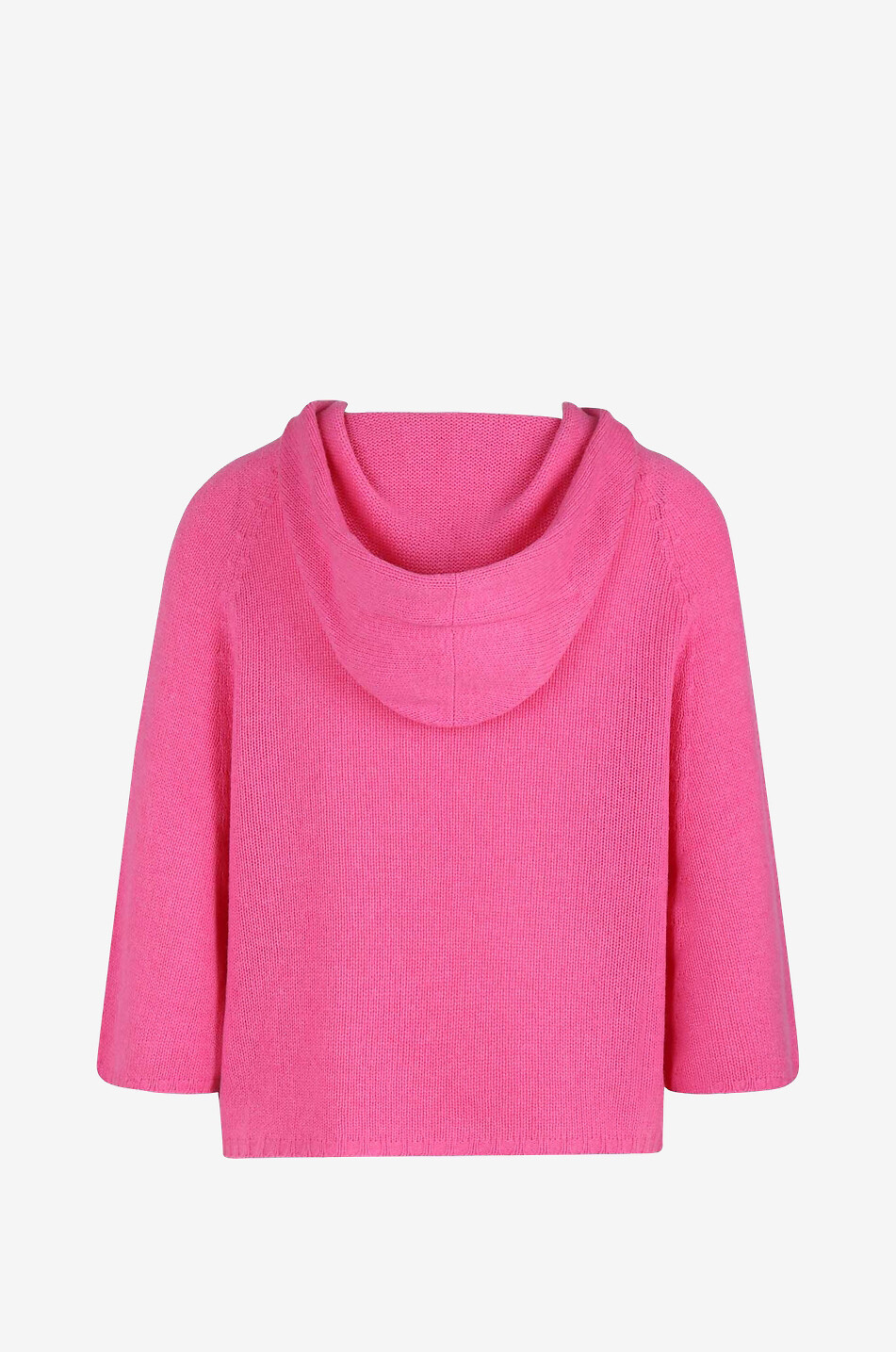 Pull esprit poncho à capuche en cachemire