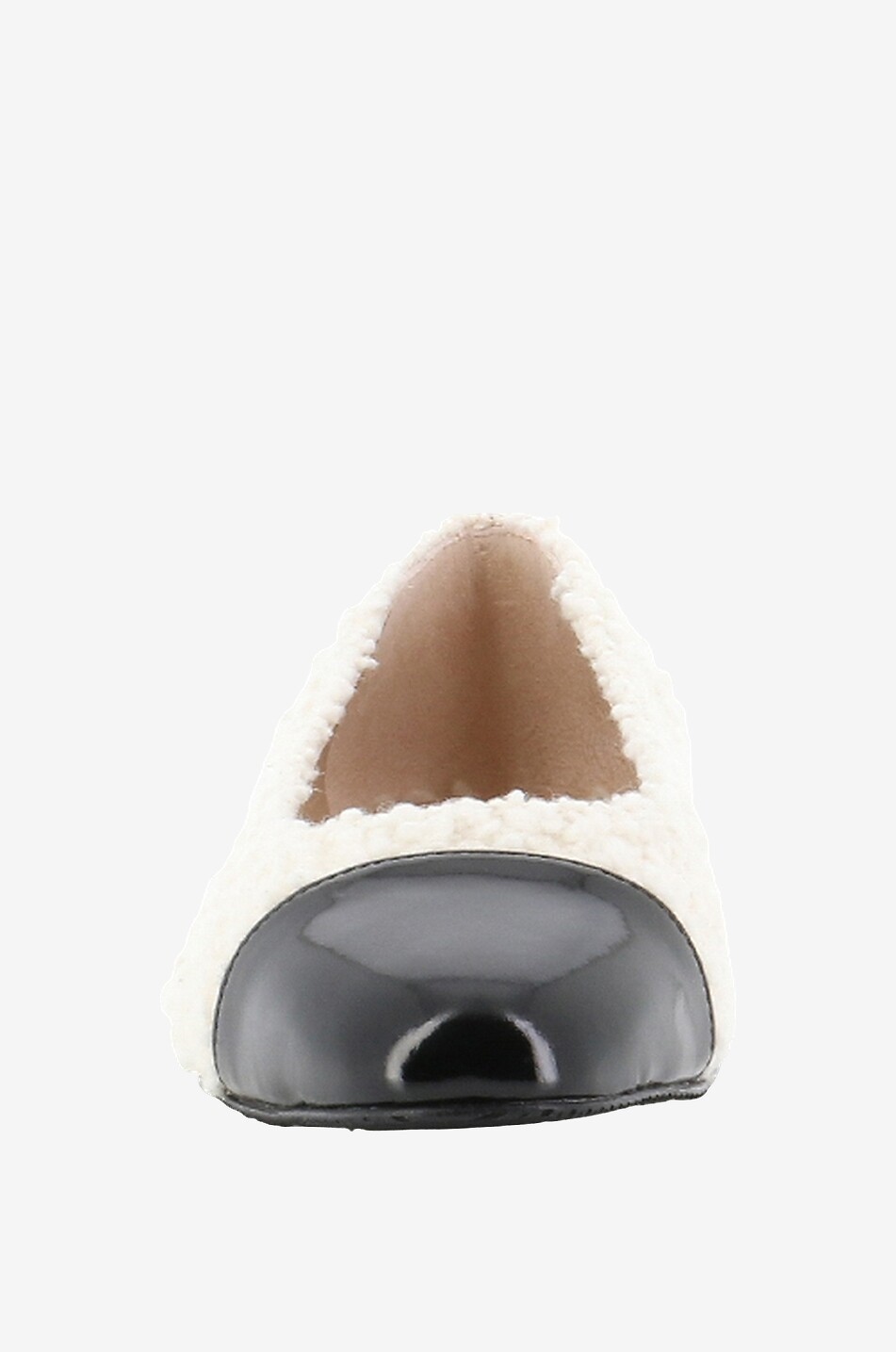 Ballerines en bouclé et cuir Pearl