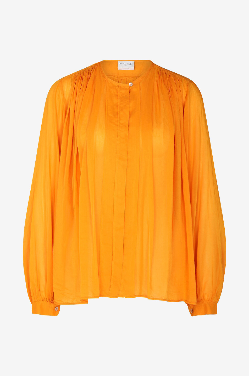 Long-sleeved cotton blouse