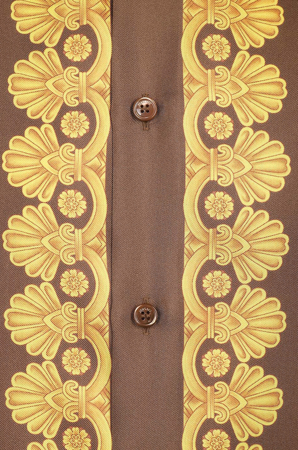 VERSACE Seidenhemd mit Print Barocco 660 Herren BUNT 3