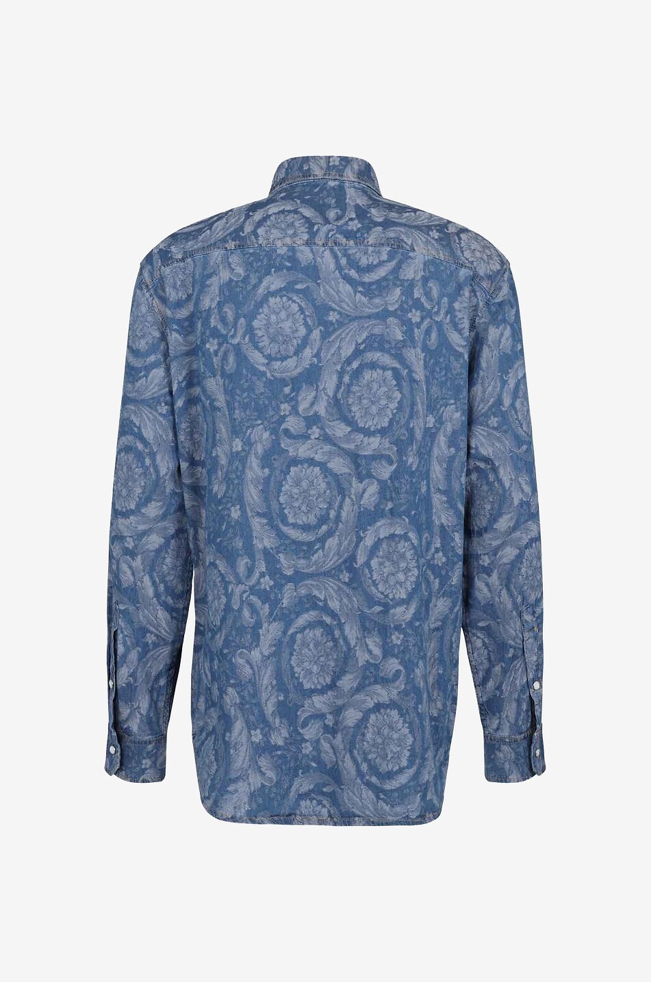 Überhemd aus Chambray Barocco Silhouette