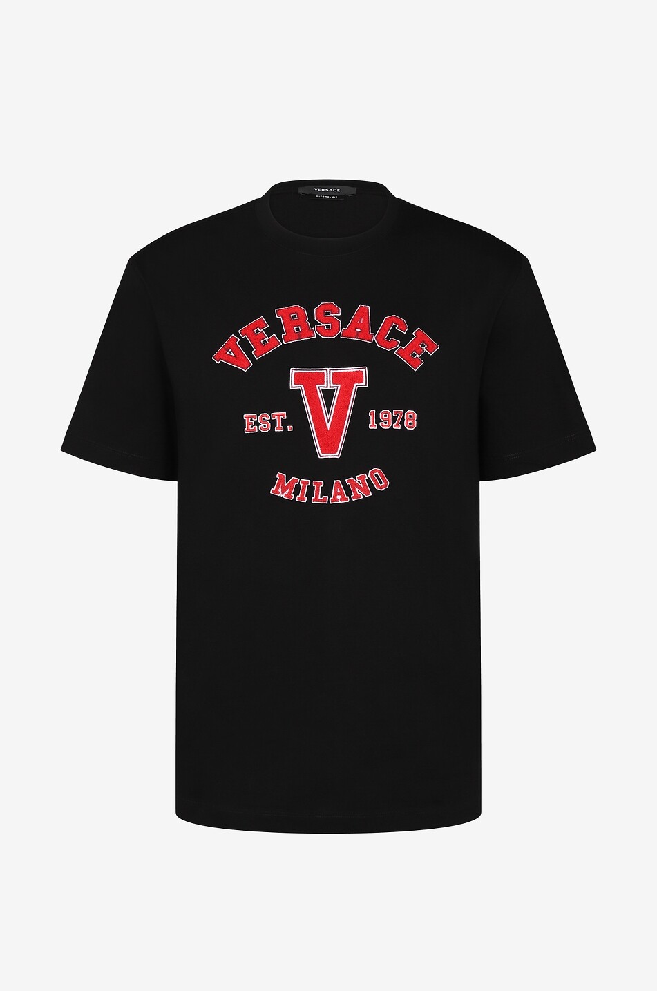 Besticktes Kurzarm-T-Shirt Varsity VERSACE