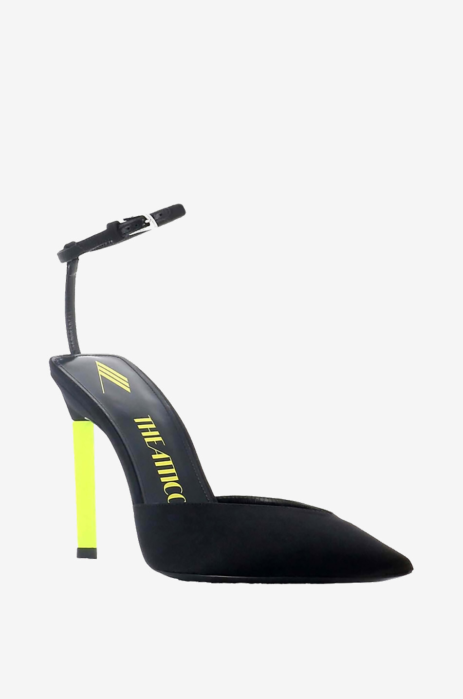 Pumps aus Satin mit Knöchelriemchen Perine 105