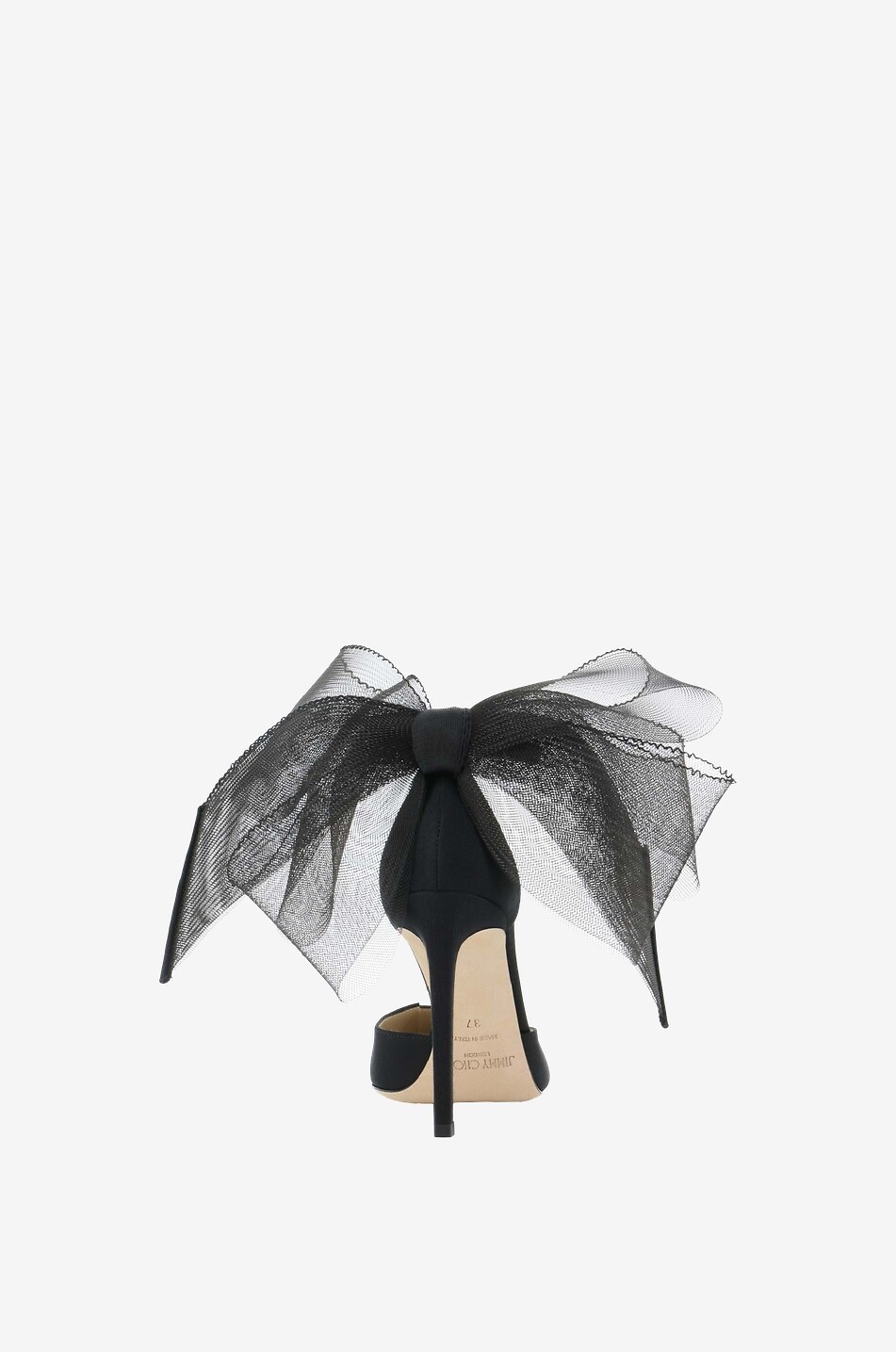 JIMMY CHOO Stoff-Pumps mit Knöchelriemchen Averly 100 Damen SCHWARZ 4