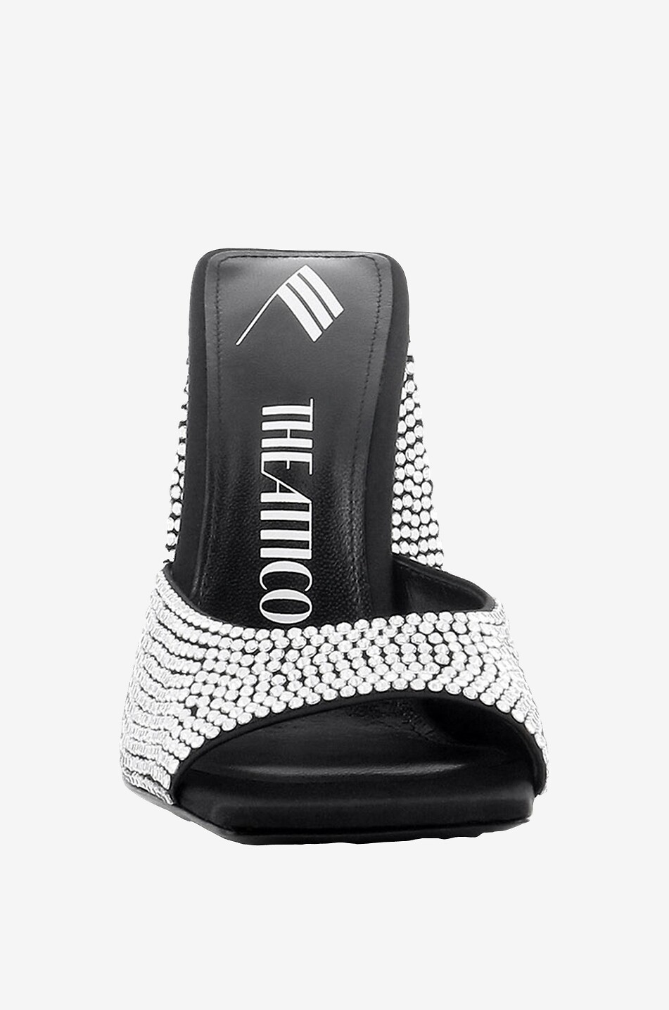 Pantoletten aus Satin und Kristallen Devon 115