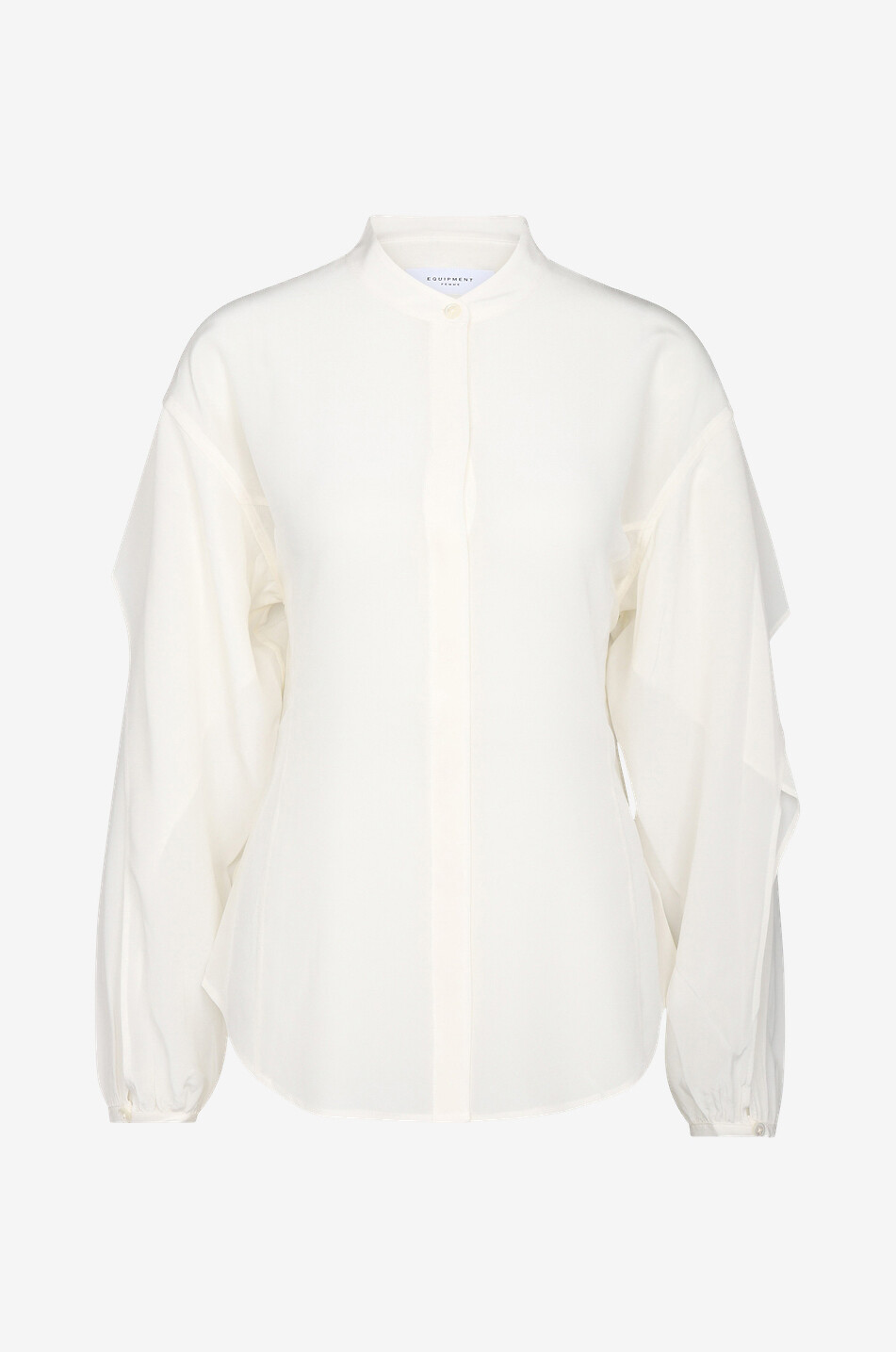Langärmelige Bluse aus Seide Amara