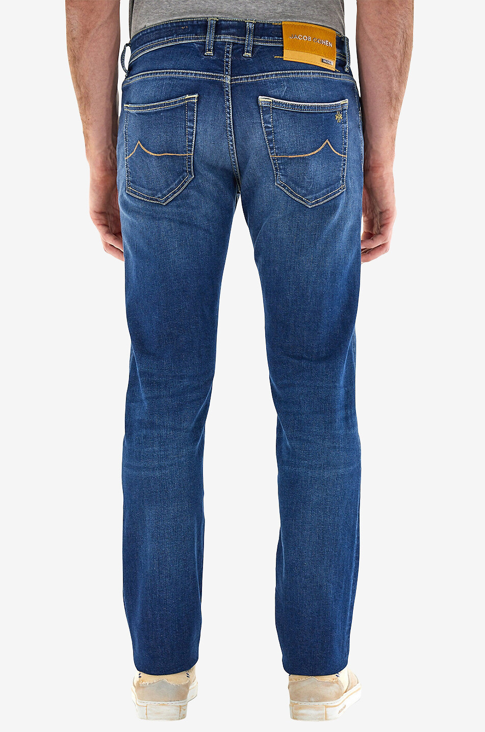 JACOB COHEN J688 Limited Edition cotton straight fit jeans Men MEDIUM BLUE 4