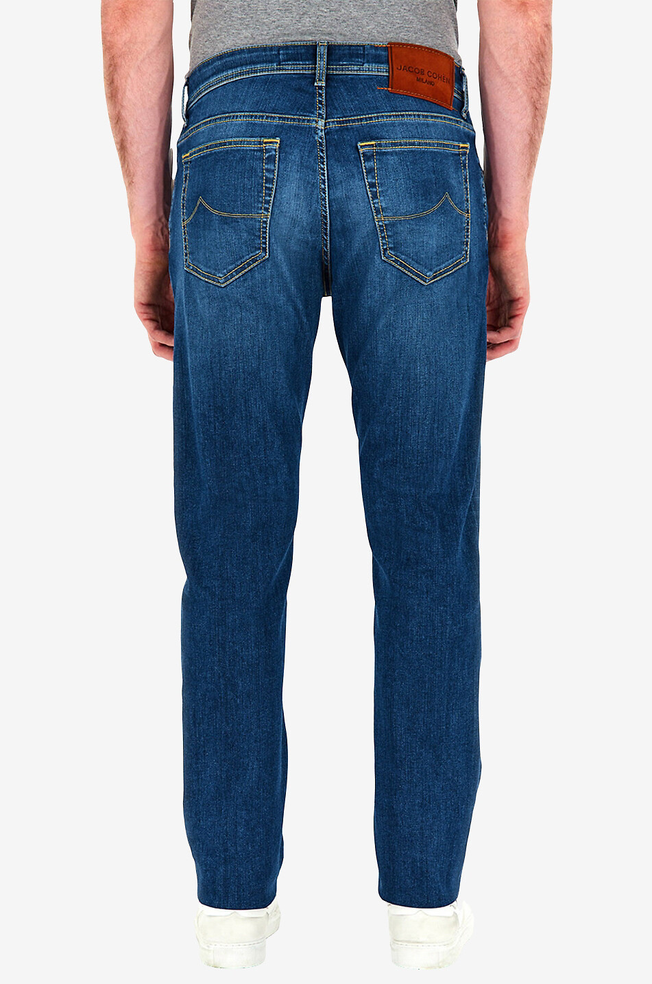 JACOB COHEN Jean slim en coton délavé Nick Homme BLEU MOYEN 4