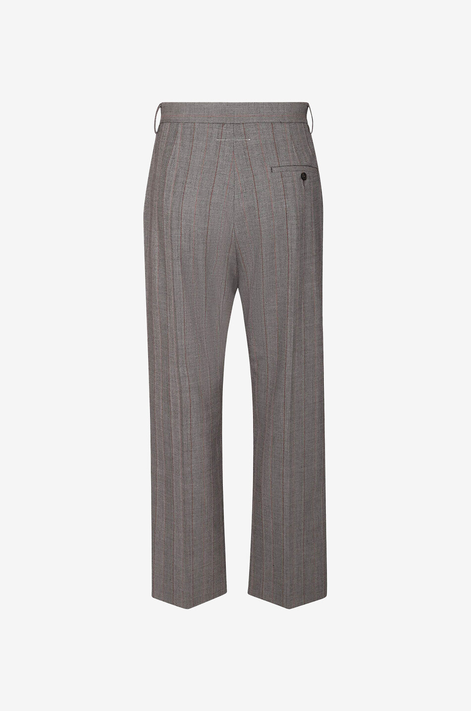 Pinstripe cigarette trousers