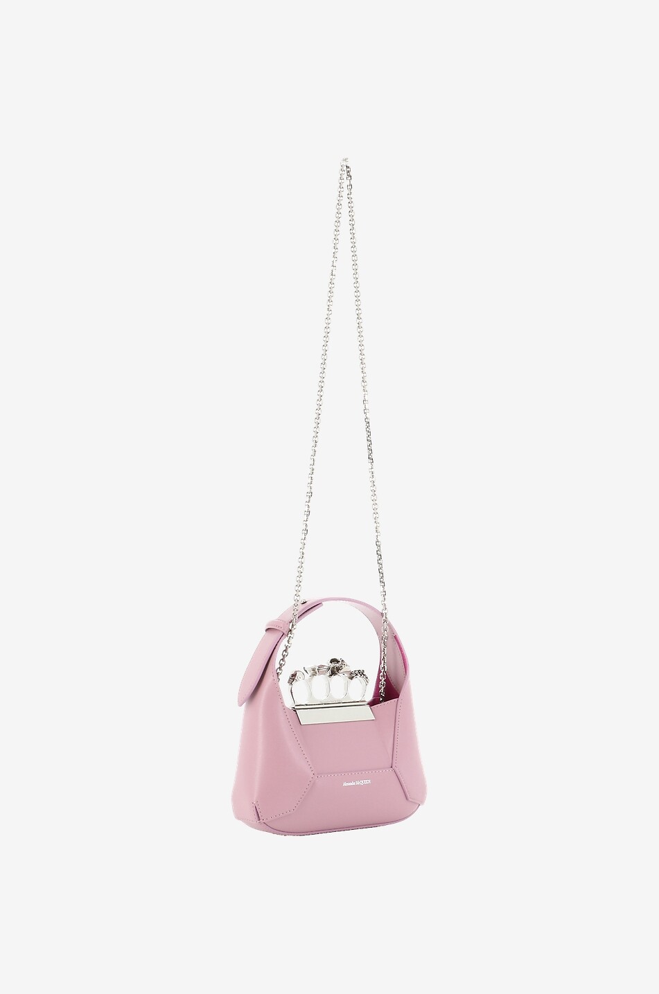ALEXANDER McQUEEN Sac à main en cuir The Jewelled Hobo Mini Femme VIOLET CLAIR 5