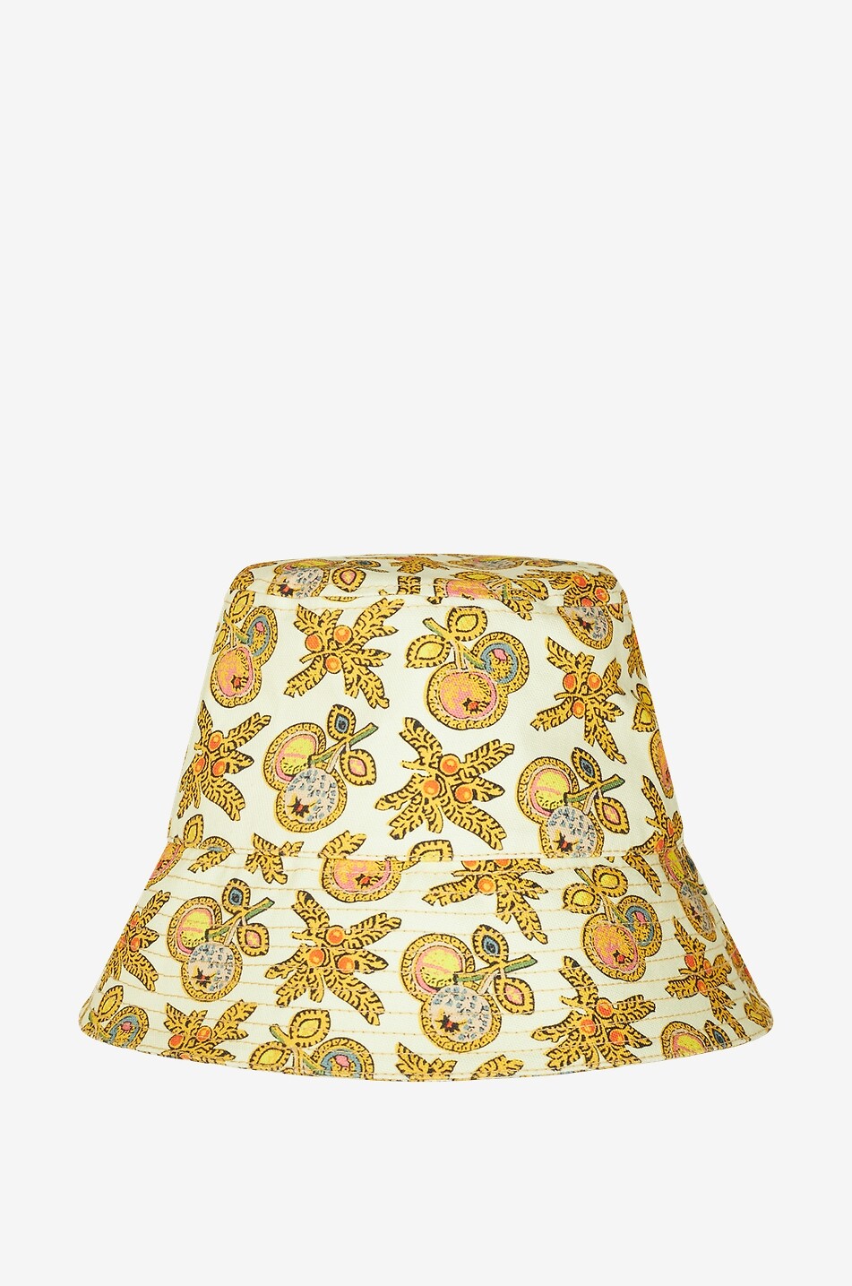 Exotic fruit printed nylon bucket hat