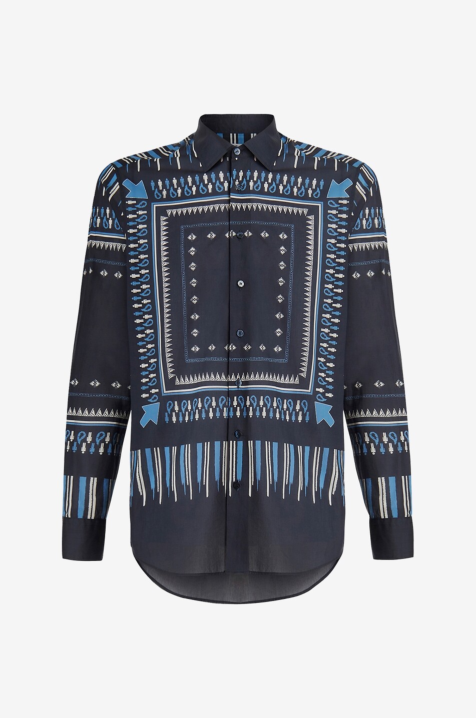 Hemd aus Baumwolle mit Print Bandana