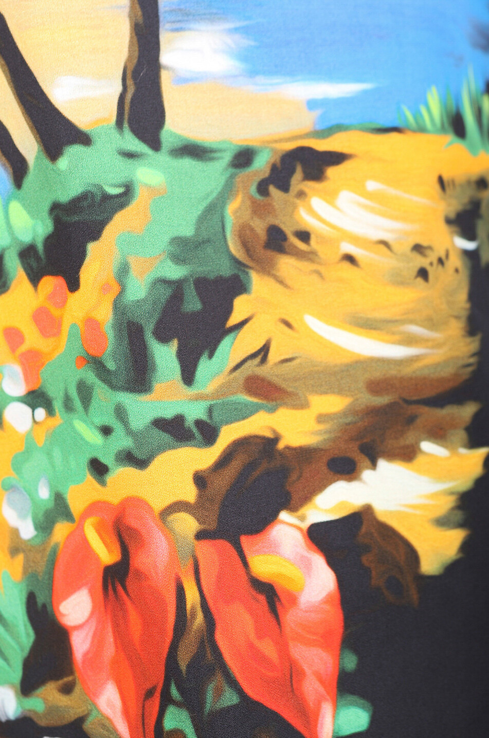 Short en coton imprimé Hawaii