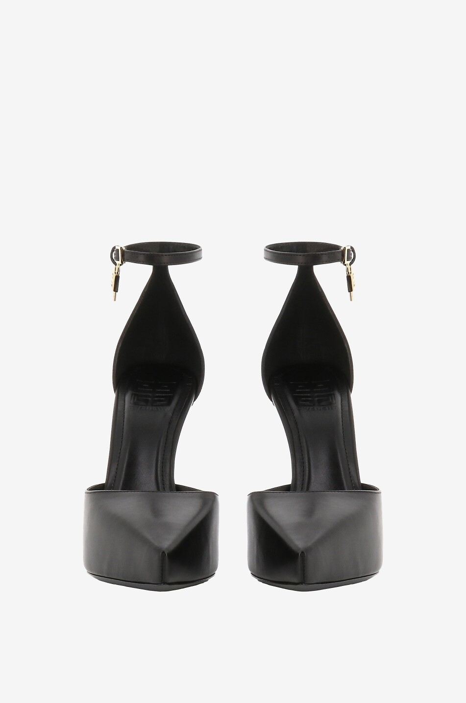 GIVENCHY Plateau-Pumps aus Glattleder G-Lock 90 Damen SCHWARZ 3