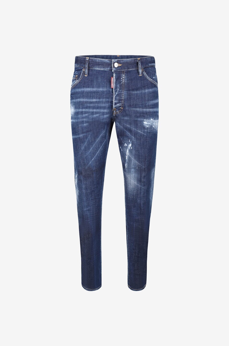 Zerrissene Slim-Fit-Jeans mit Print Icon Skater