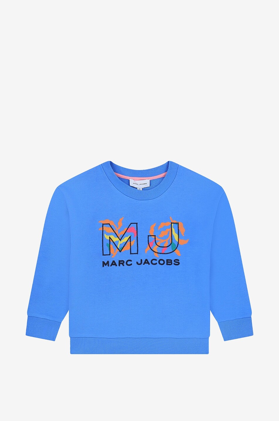 Sweat-shirt en coton fille à col rond MJ