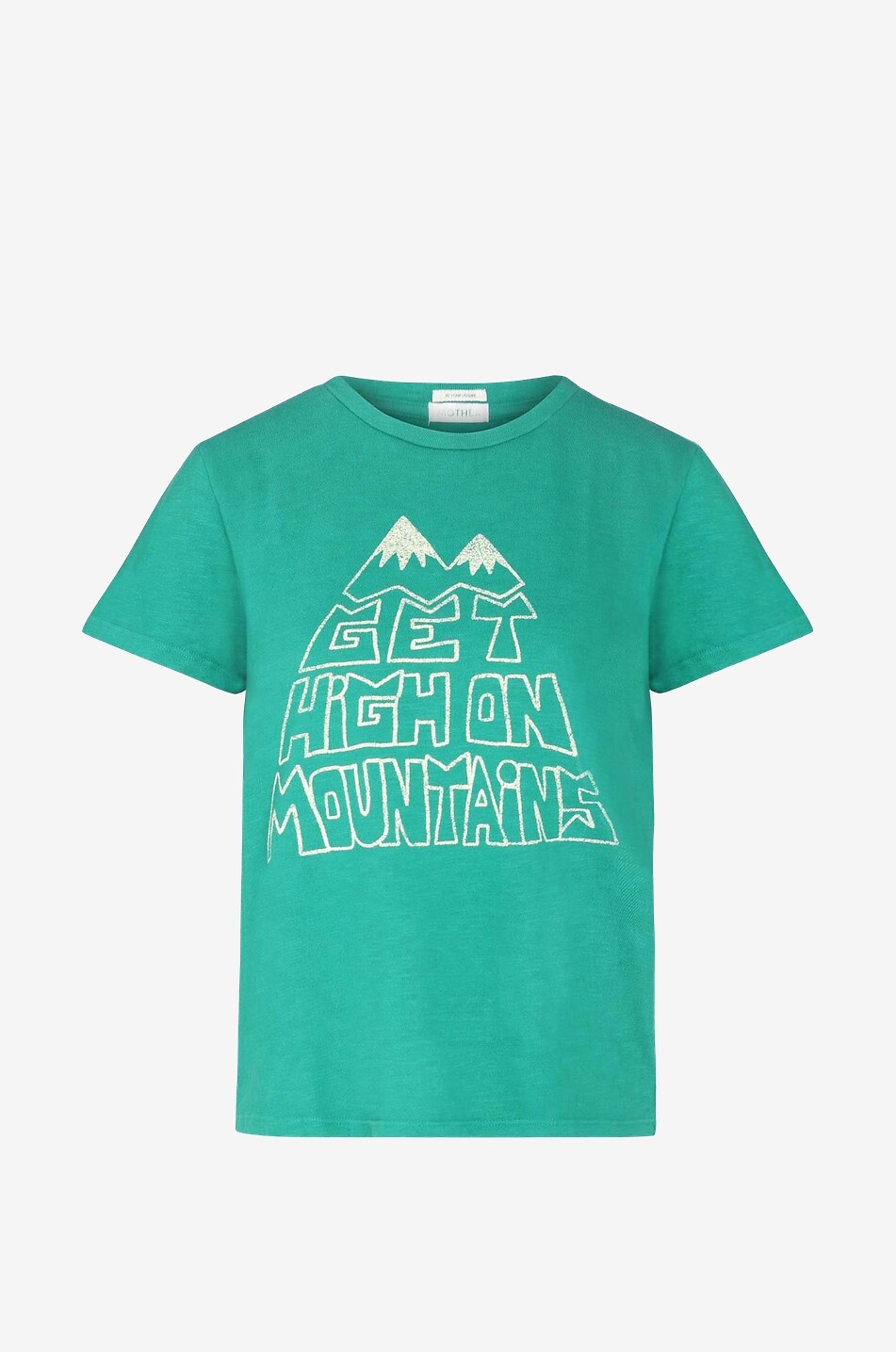 MOTHER T-shirt à manches courtes en coton The Lil Sinful Femme VERT 1