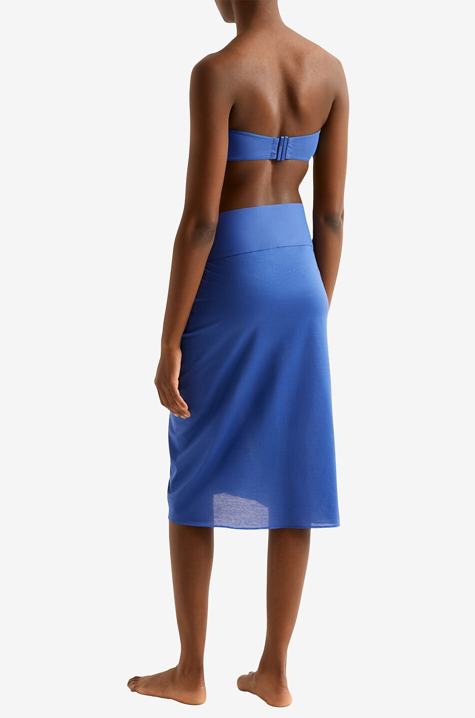 ERES Paréo court en jersey Tanagra Femme BLEU MOYEN 3