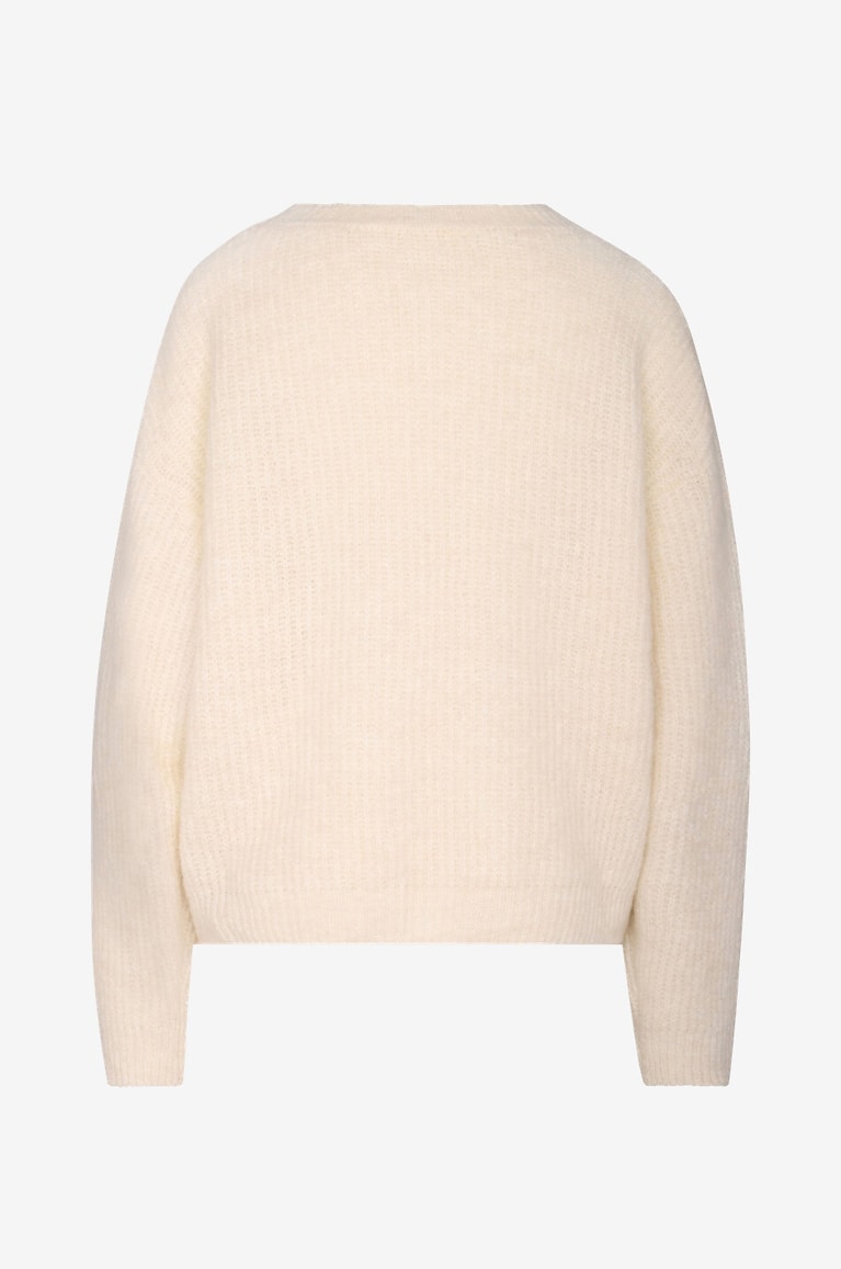 AMERICAN VINTAGE East wool round neck jumper Women EGGSHELL 2