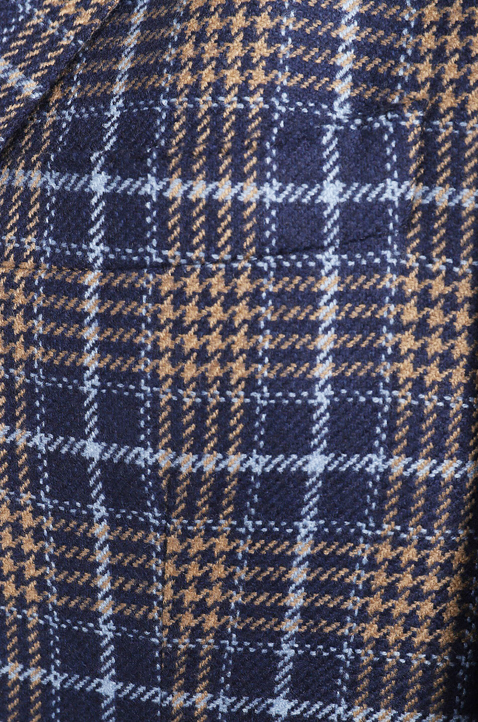 BONGÉNIE Blazer à carreaux en laine Leuca Homme BLEU MOYEN 3