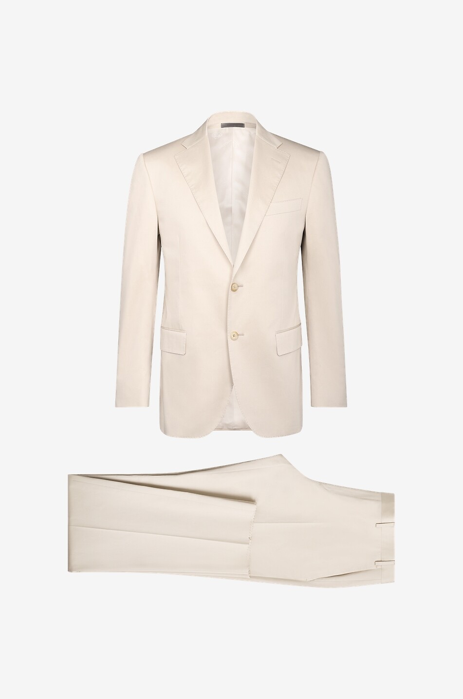 Costume deux pièces en coton stretch Leader