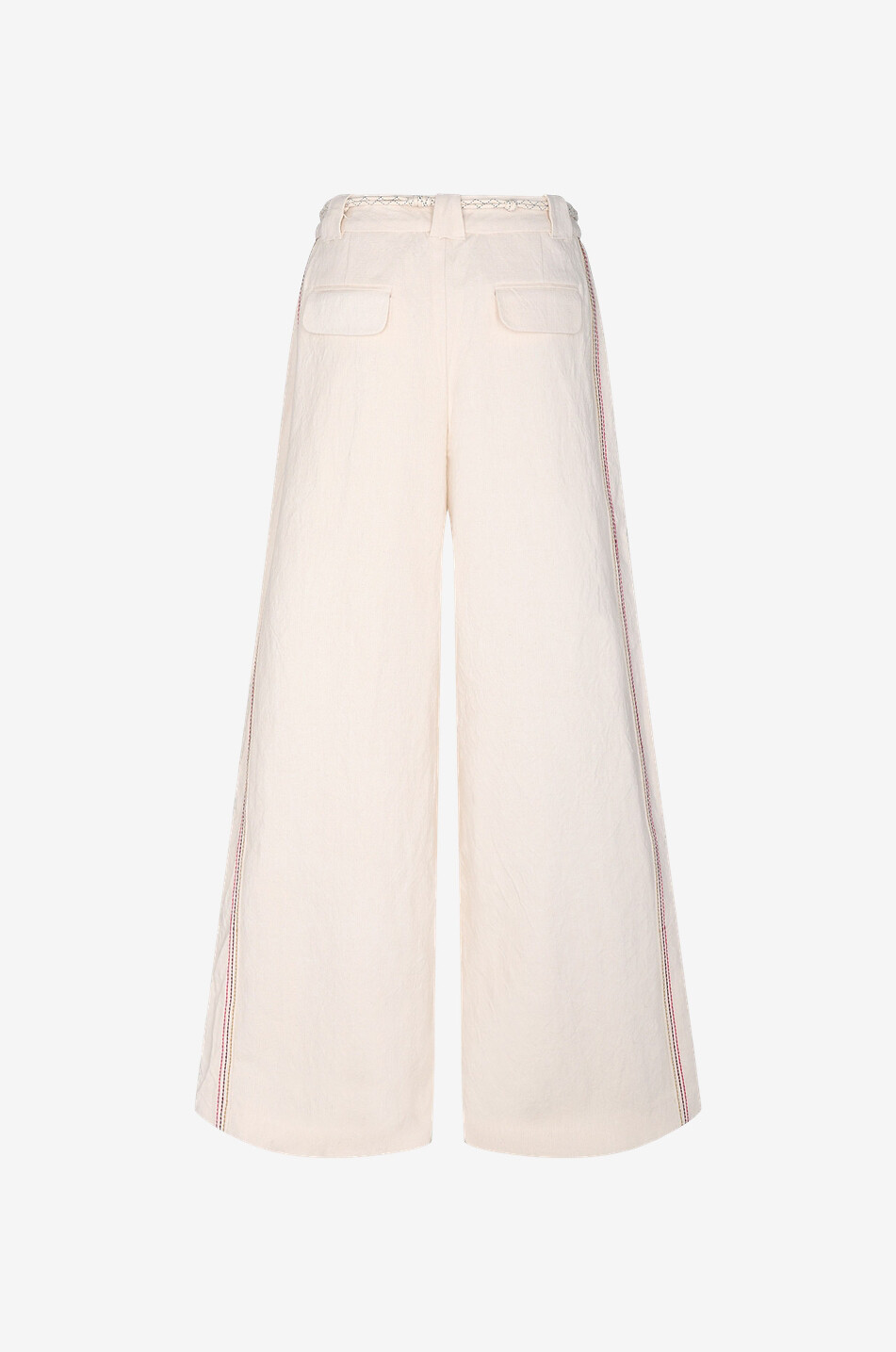 ZIMMERMANN Hose aus Leinen und Baumwolle mit weitem Bein High Tide Slouch Damen CREMEFARBEN 2