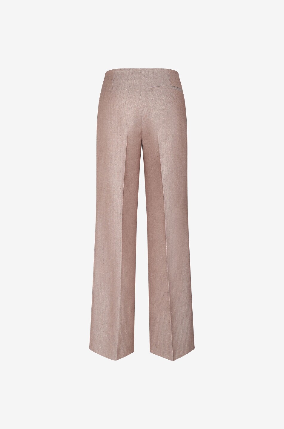 STELLA McCARTNEY Glitzernde Fischgrätenhose mit weitem Bein und hoher Taille Damen BRAUN 2