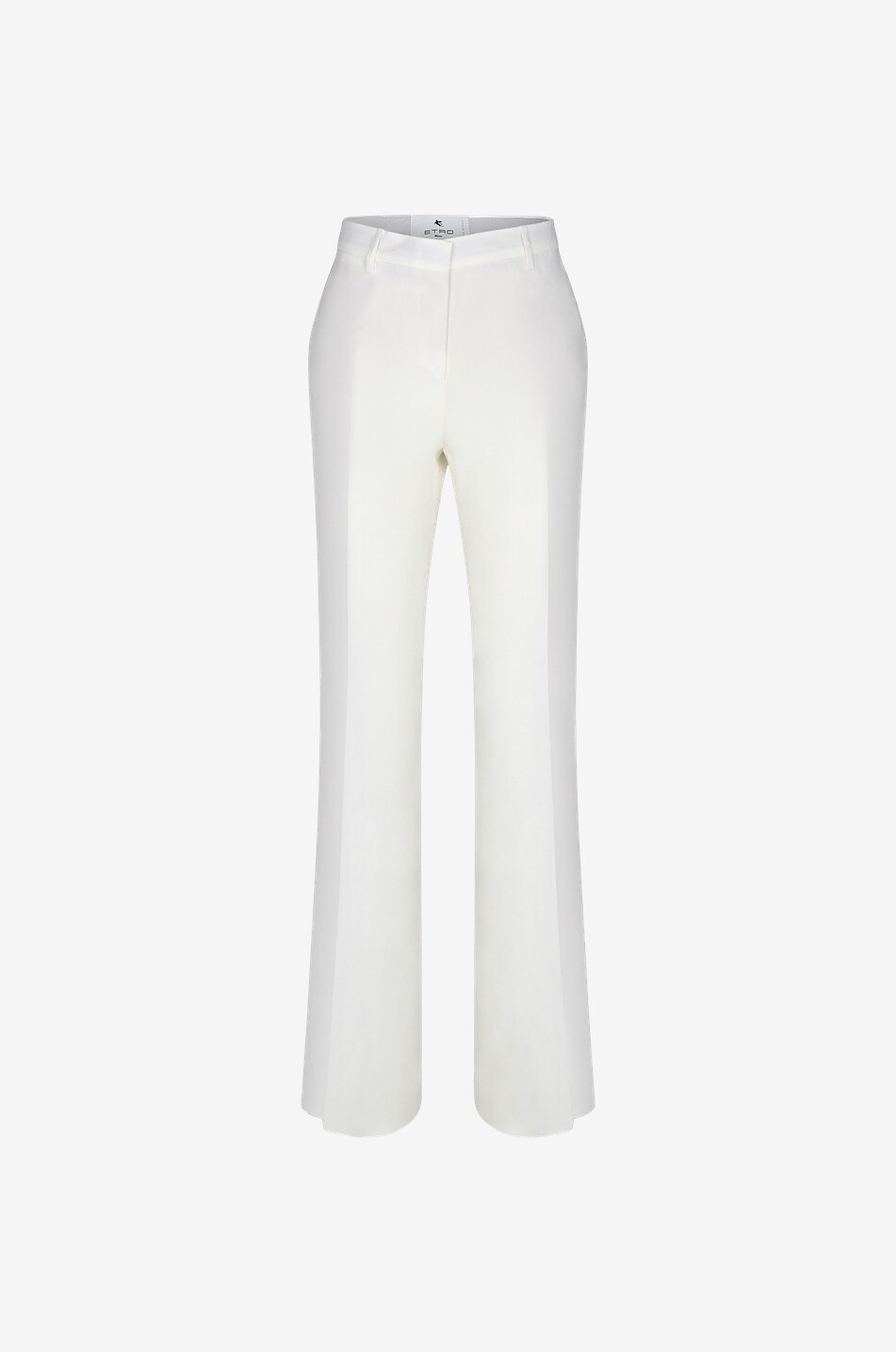 Fliessende Hose mit weitem Bein und hoher Taille