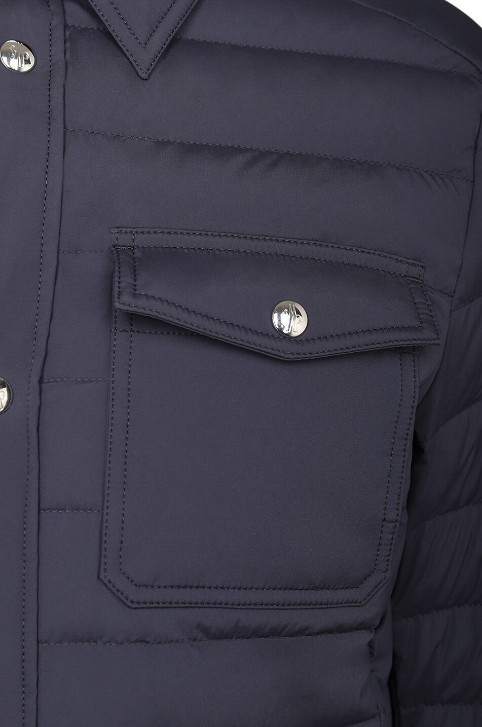 MONCLER Mauldre quilted down shirt jacket Men DARK BLUE 3