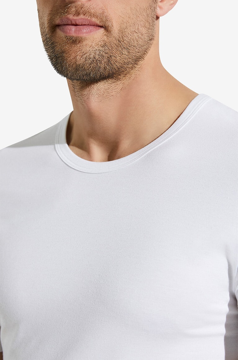 ZIMMERLI T-shirt en modal 700 Pureness Homme BLANC 4