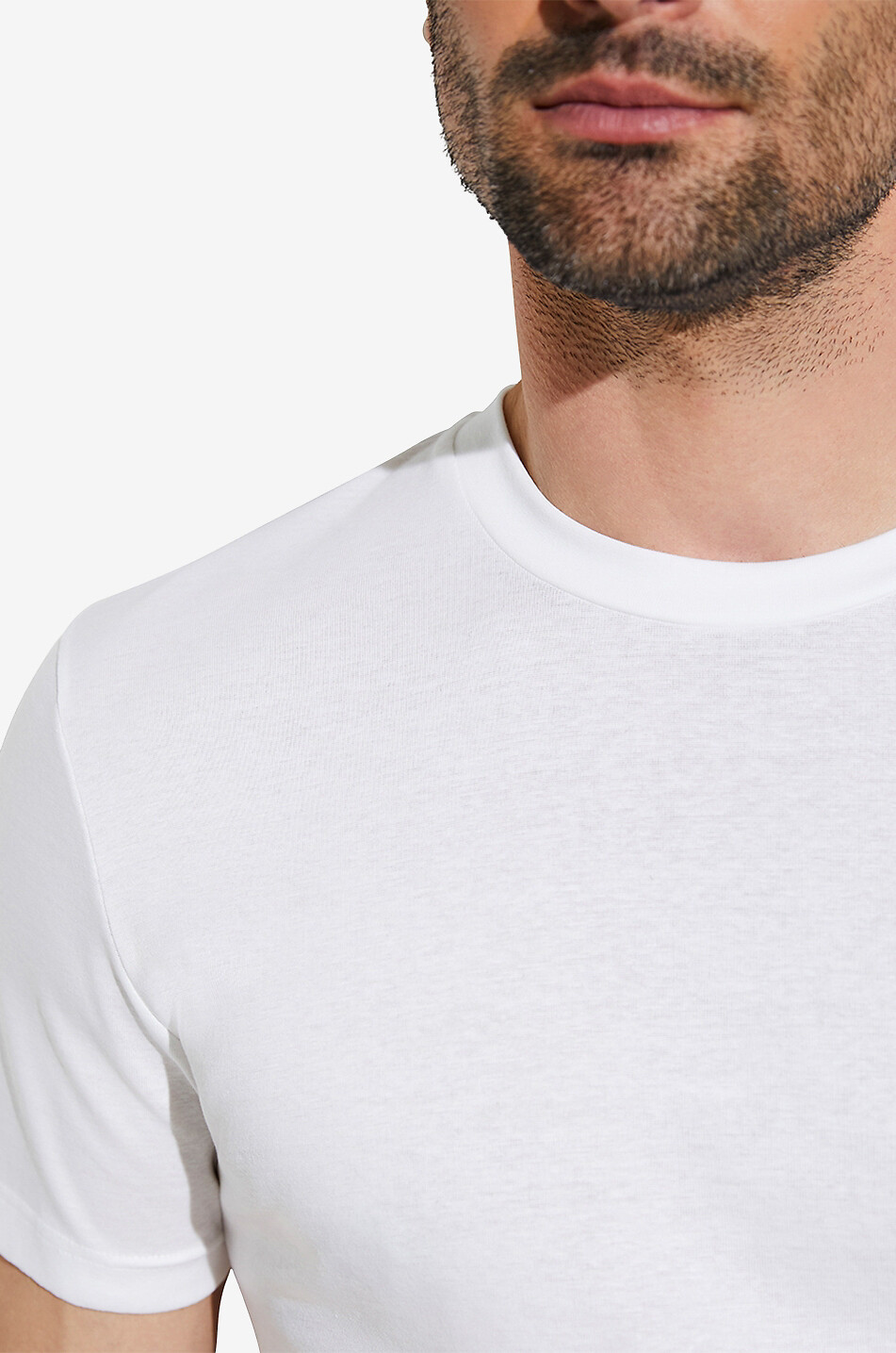 ZIMMERLI T-shirt fin en jersey 222 Business Class Homme BLANC 4