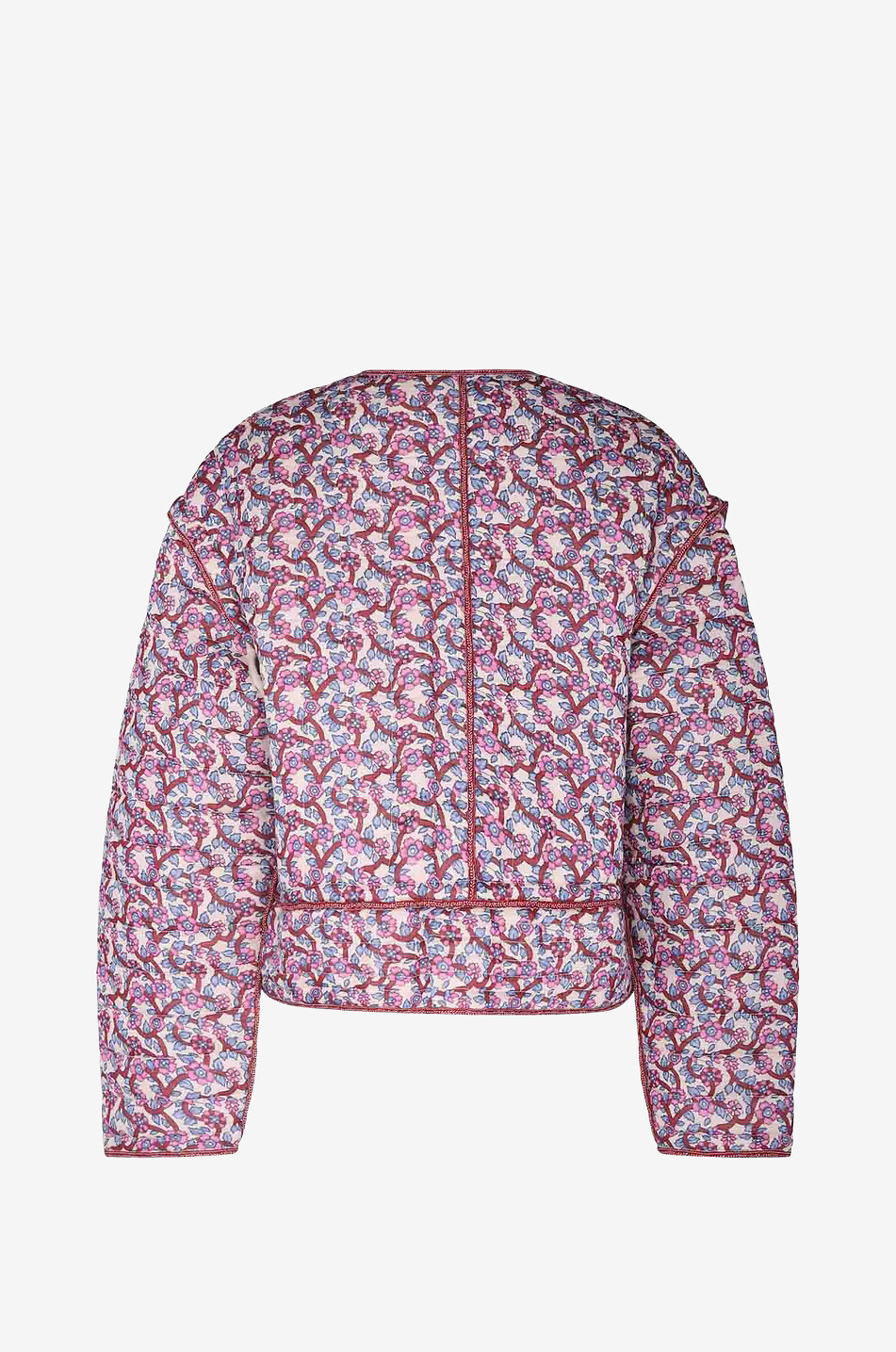 Veste boxy matelassée en coton fleuri Gelio