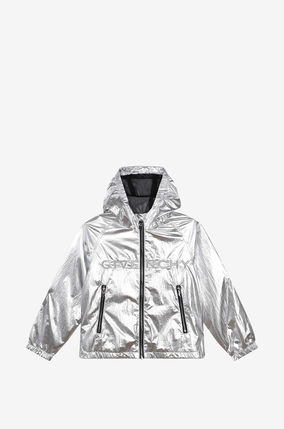 GIVENCHY girl's foil windbreaker jacket