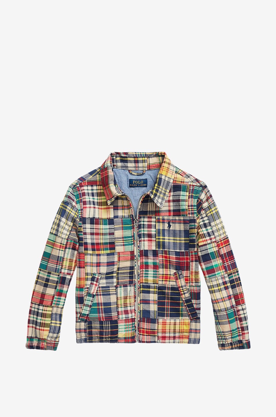 Bleeding Madras boy's full-zip jacket