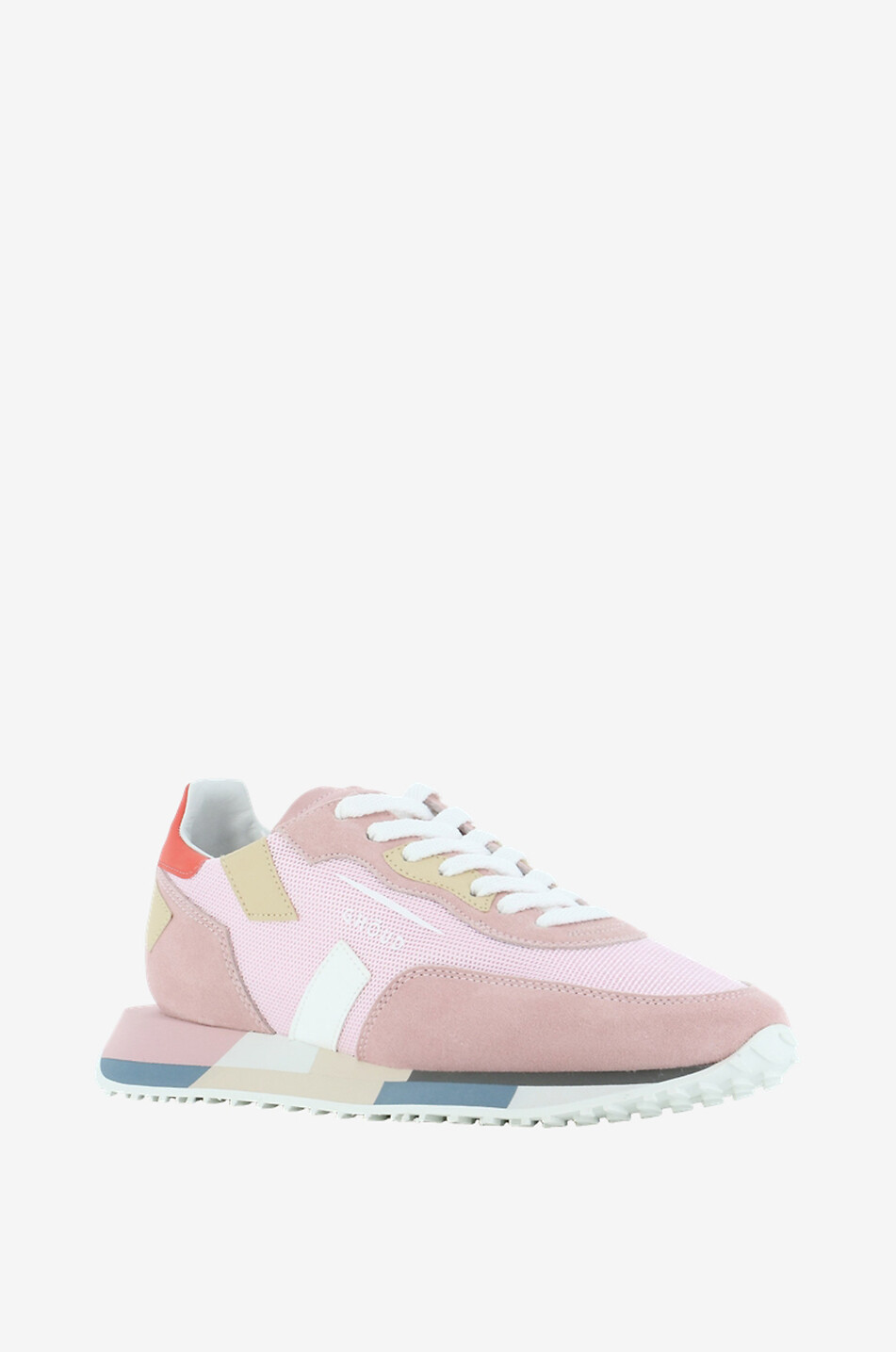 GHOUD VENICE Rush One suede lace-up low-top sneakers Women PINK 1