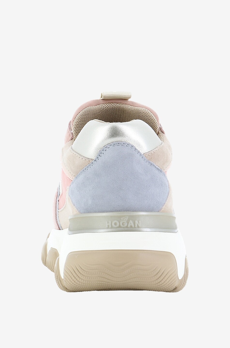 HOGAN Hyperactive suede platform sneakers Women Colourless 4