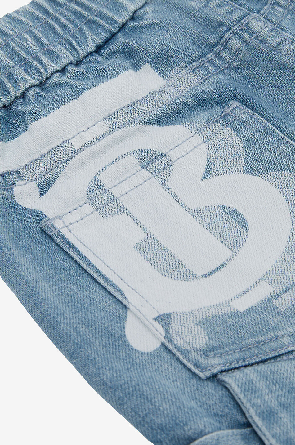 Bedruckte Jungen-Denim-Shorts Django TB Star