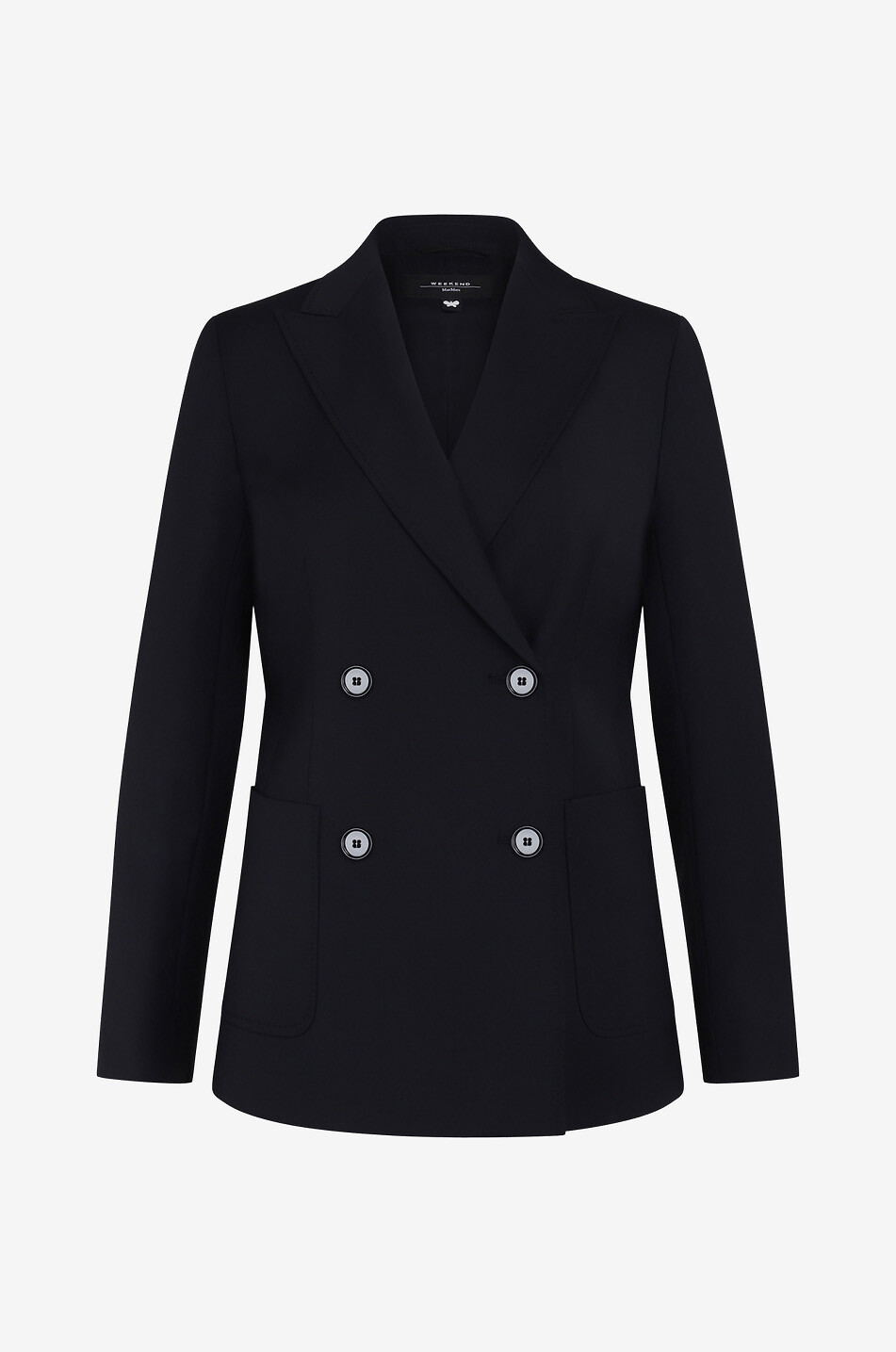 WEEKEND MAX MARA Nervoso double-breasted wool blazer Women DARK BLUE 1