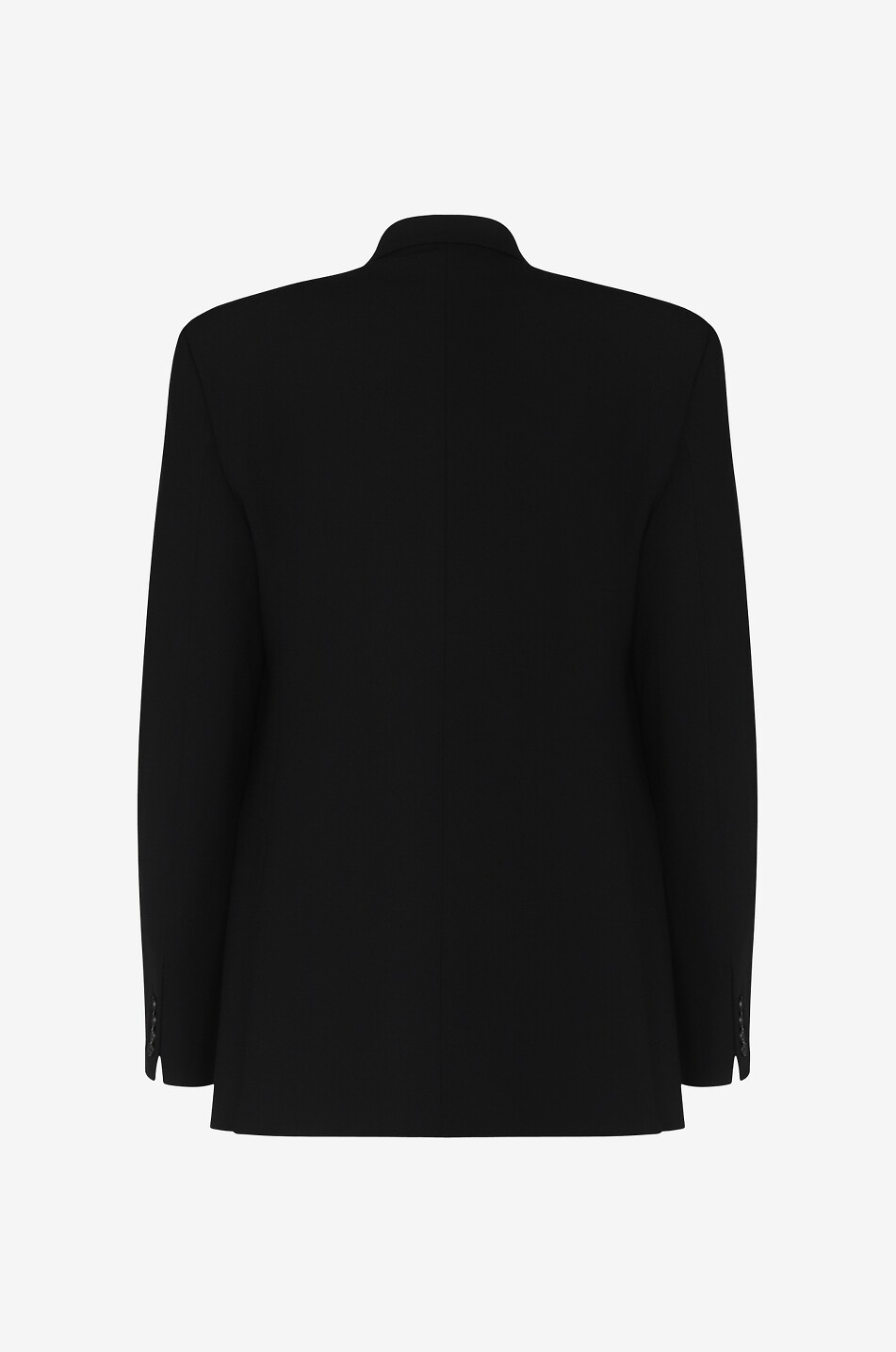 Double-breasted slim fit wool blazer