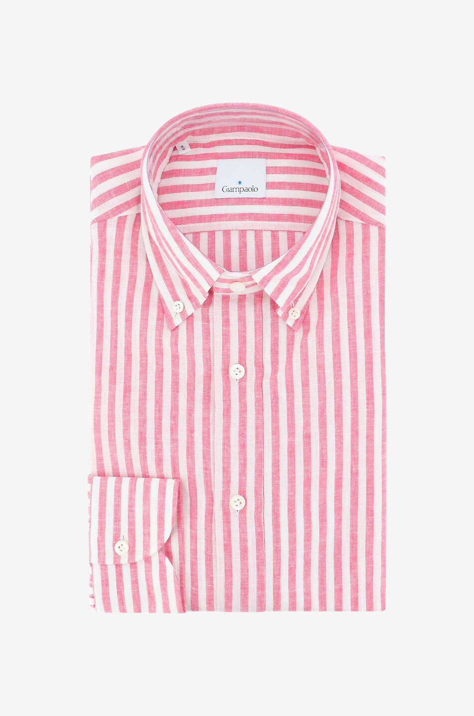 Linen and cotton long-sleeved shirt