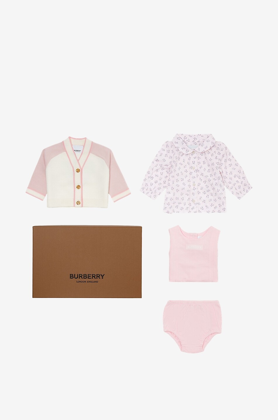 Georgina Thomas Bear four-piece baby set