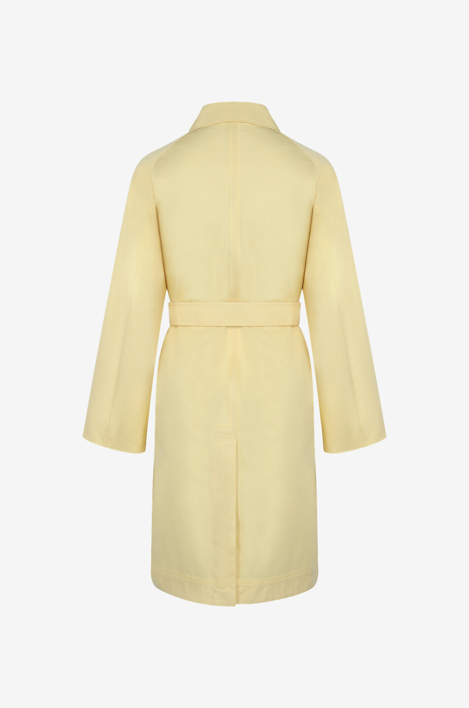 WEEKEND MAX MARA Kurzer ausgestellter Trenchcoat aus Gabardine Lembi Damen GELB 2