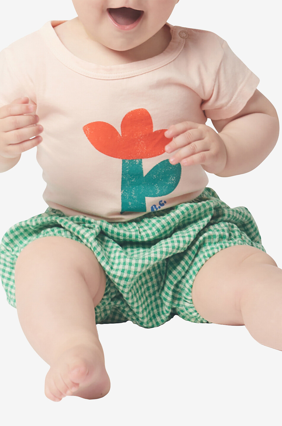 BOBO CHOSES Baby-Body aus Bio-Baumwolle Sea Flower Baby ROSA 3