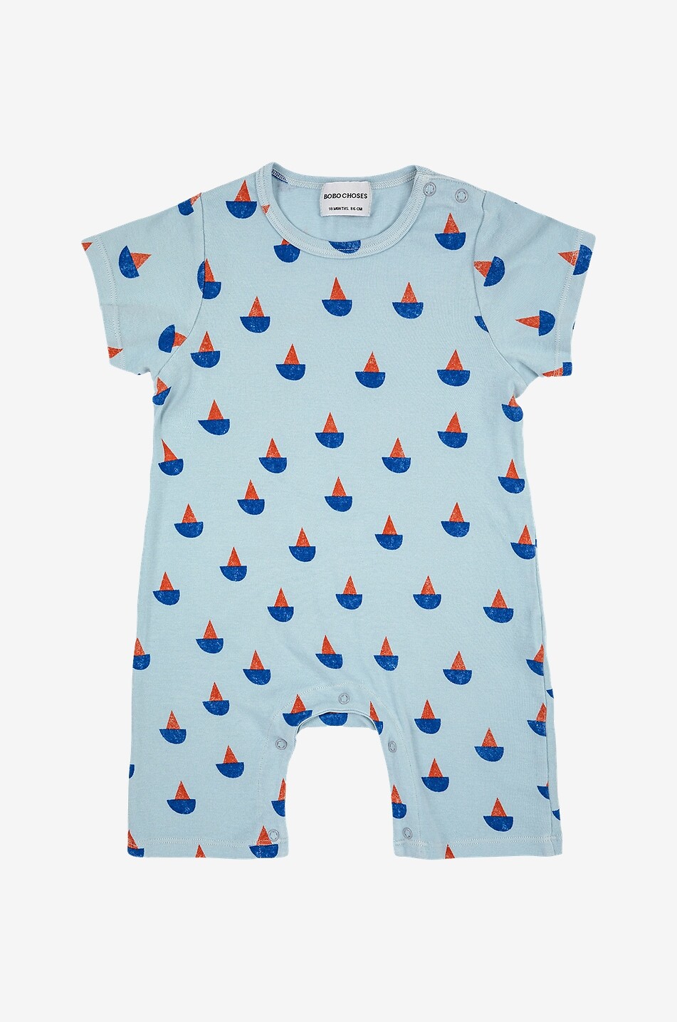 Combi-court bébé en jersey Sail Boats All Over