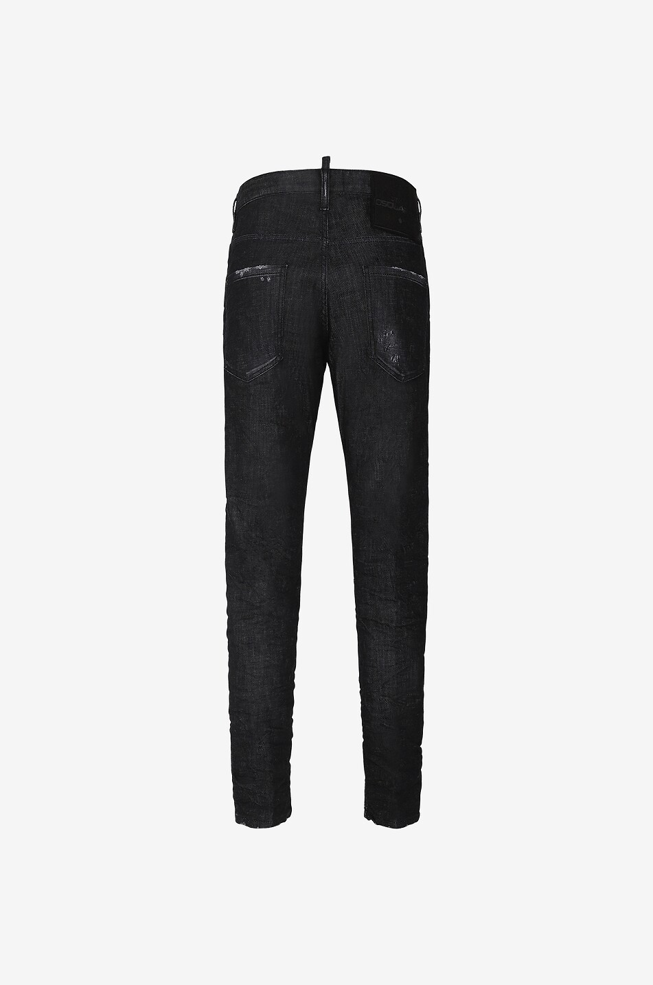 Slim-Fit-Jeans im Used-Look Black Clean Wash Skater