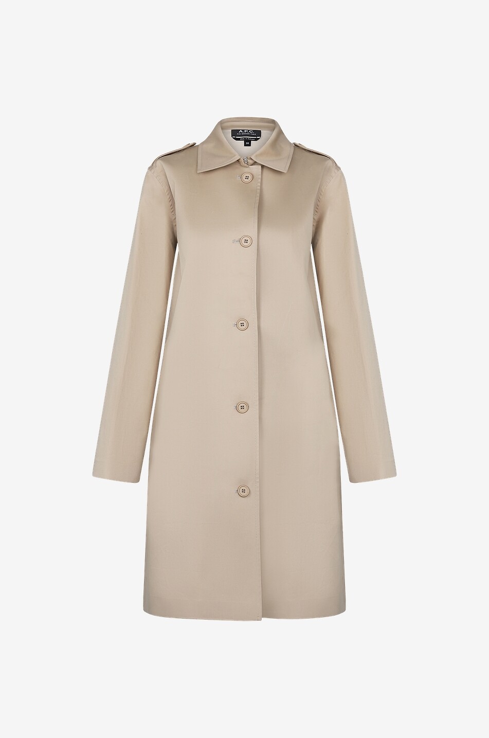 Manteau court en gabardine Justine