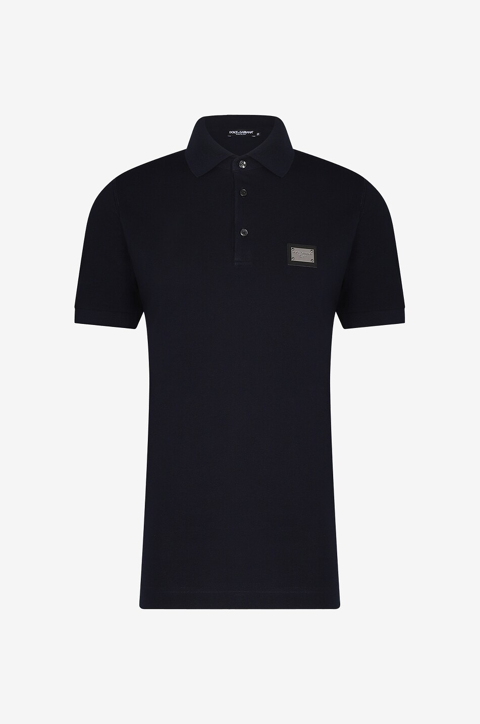 Polo en coton piqué plaquette Logo